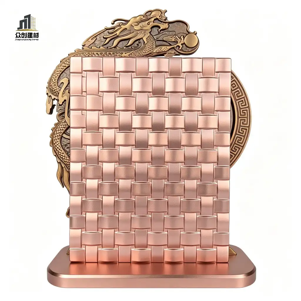 Custom 3D Textured Embossed Aluminum Panel | CNC Carved Relief Decorative Cladding